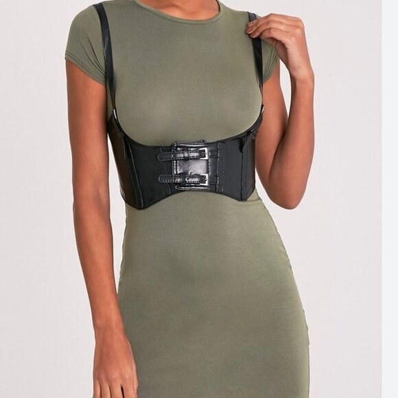 FASHION NOVA Black Suspender Harness Belt Women's Size Small - Picture 10 of 14